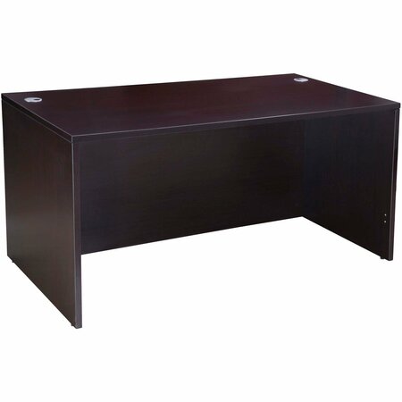 INTERION BY GLOBAL INDUSTRIAL Interion Desk Shell, 60inW x 30inD, Mocha 695932MC